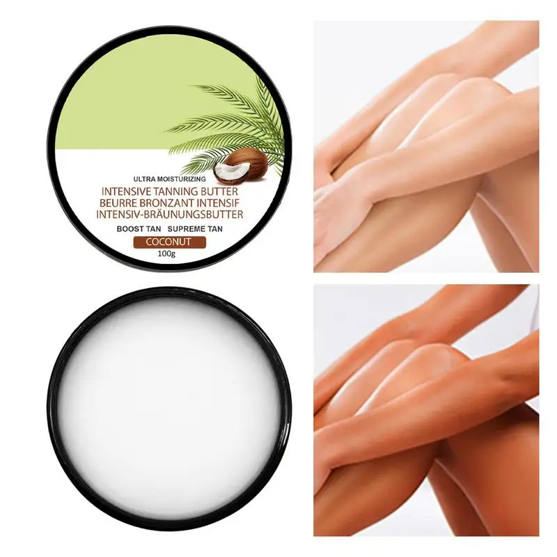 

Self Tanning Cream Body Bronzer Gel Soft Brown Tanning Gel Natural Looking Tan Booster For All Skin Types Men Women 100ml
