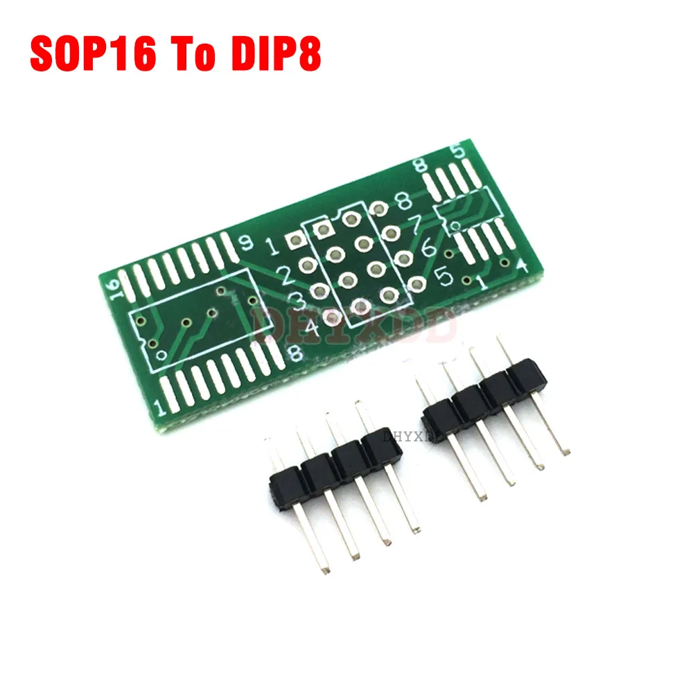 

1 шт., плата адаптера программатора 2 WSON8 К DIP8 QFN8/DFN8 К DIP8 & WSON8/MLF8 к разъему DIP8 K9FA SOP8/SOP16 К DIP8