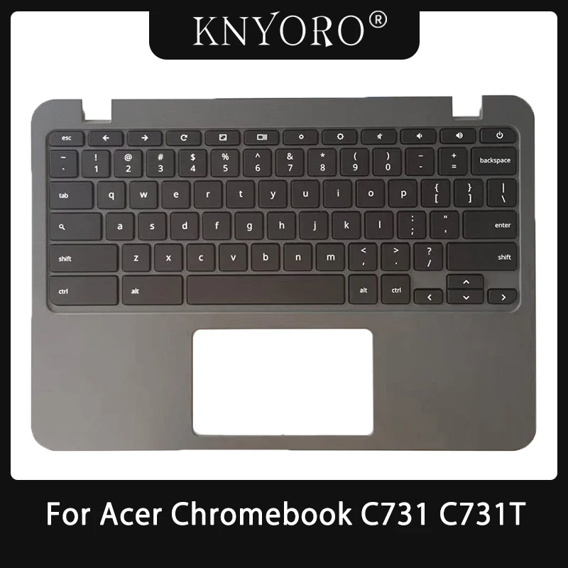 US Layout Keyboard Replacement For Acer Chromebook C731 C731T Laptop Palmrest Cover Upper Case Black C Shell 6B.GM9N7.017-1