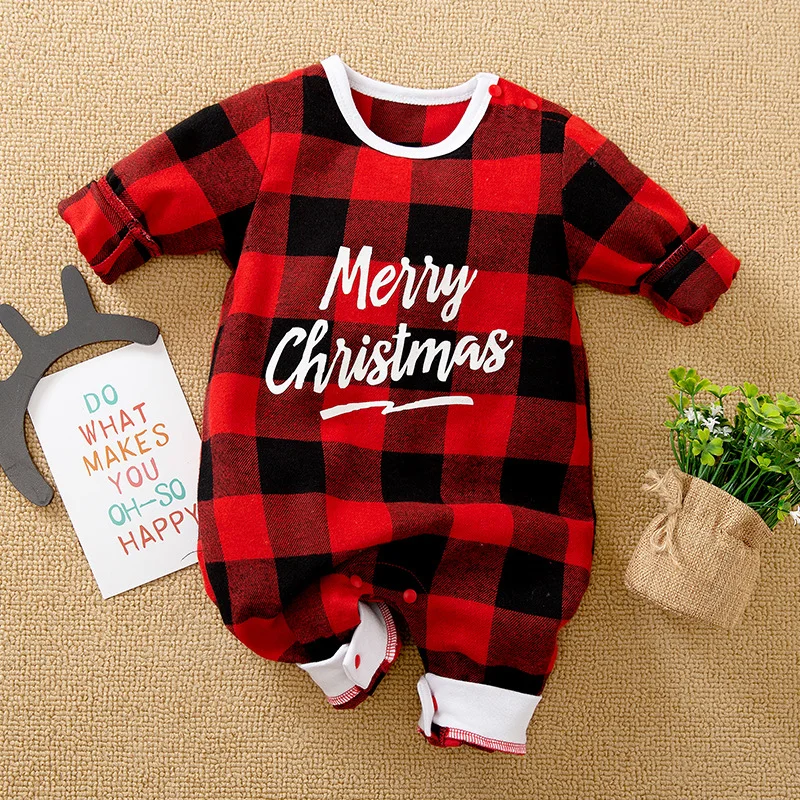 Christmas Baby Costume santa claus elk elf Infant Romper Jumpsuit Suit 2Pcs Clothes Newborn 0-12M New Year