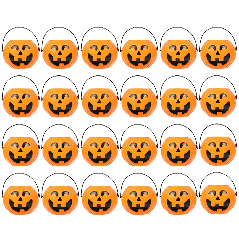 

Pumpkin Bucket Candy Buckets Treat Pail Holderor Trick Jack Lanternminiature Figureholders Kidsgift Ice Bowl Baskets Basket