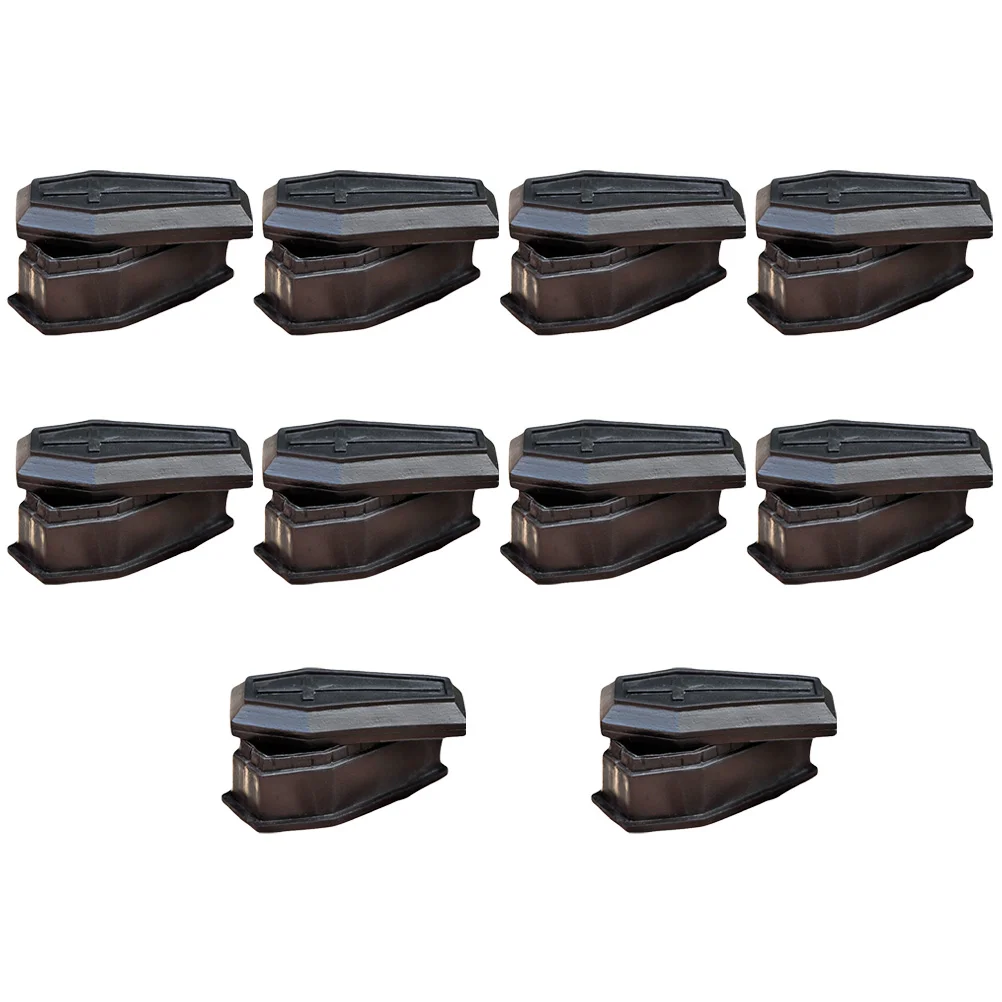 10 шт. реквизит украшения на Хэллоуин детские мини-детские черные пластиковые