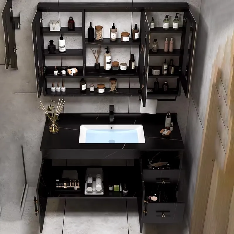 Многофункциональная Мебель для дома угловая деревянная раковина с выдвижными