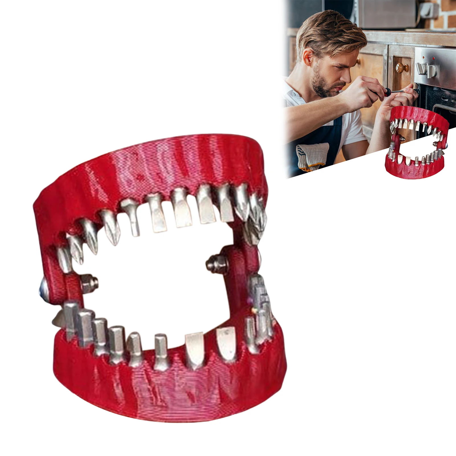 

Bit Holder For Drill Denture Model Shape Drill Bit Organizer Quick Change Release Catcher Storage Box For Holding Organizing 28