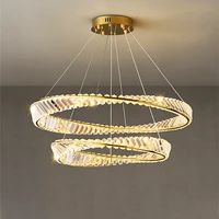 modern crystal led chandelier for dining room living room kitchen bedroom ceiling pendant lamp gold remote control hanging light