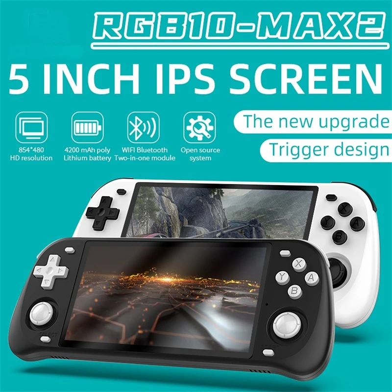 

Детская Подарочная Ретро игровая консоль с открытым исходным кодом rgb10 5,0 дюйма IPS экран 3D Rocker KidGift