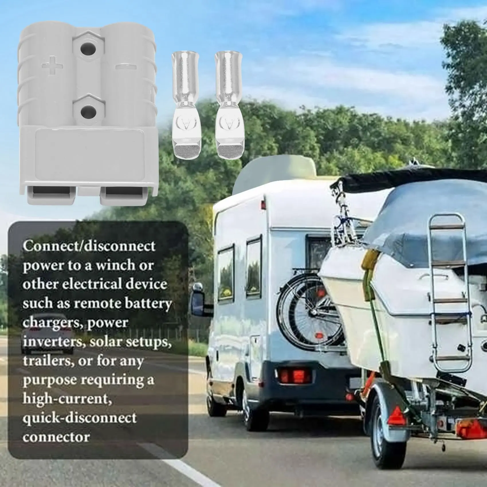 Для разъемов типа Anderson 50A 600V 6-12AWG AC/DC электроинструмент для вилок с твердыми