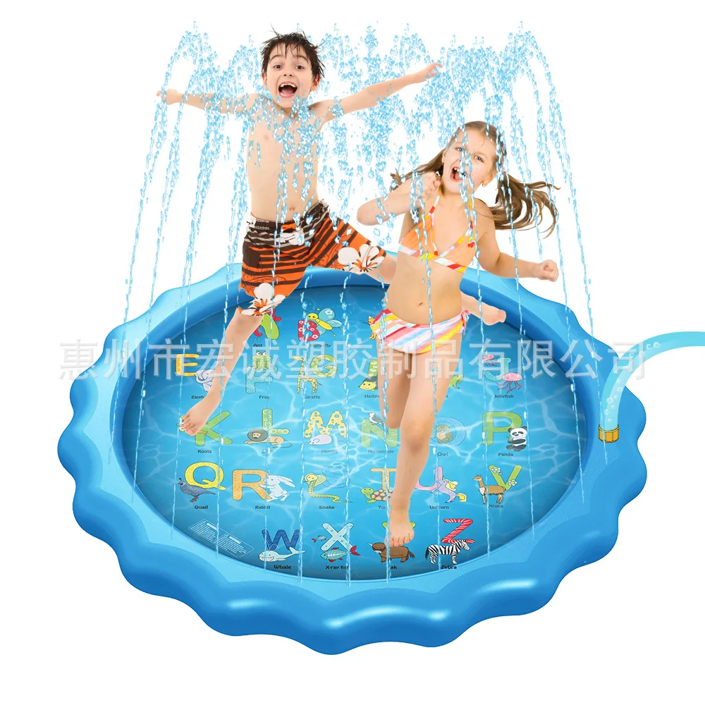 170CM water spray pad children outdoor swimming pad water pad letter spray pad