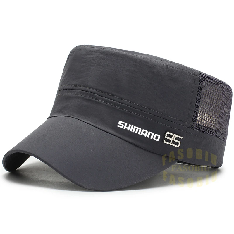 

Мужская дышащая Регулируемая рыболовная Кепка Shimano, впитывающая влагу плоская шапка для спорта на открытом воздухе, альпинизма, рыбалки, со...