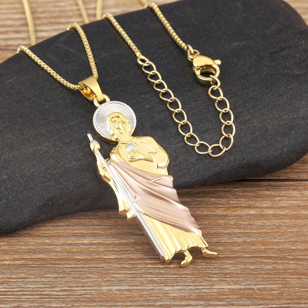 Женская цепочка с подвеской Дева Мария универсальная до ключицы размер S/M/L