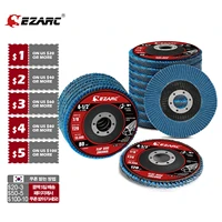 ezarc flap disc 20pcs 4 5 x 78 t29 zirconia abrasive grinding wheel 406080120 assorted grits flap sanding disc for metal