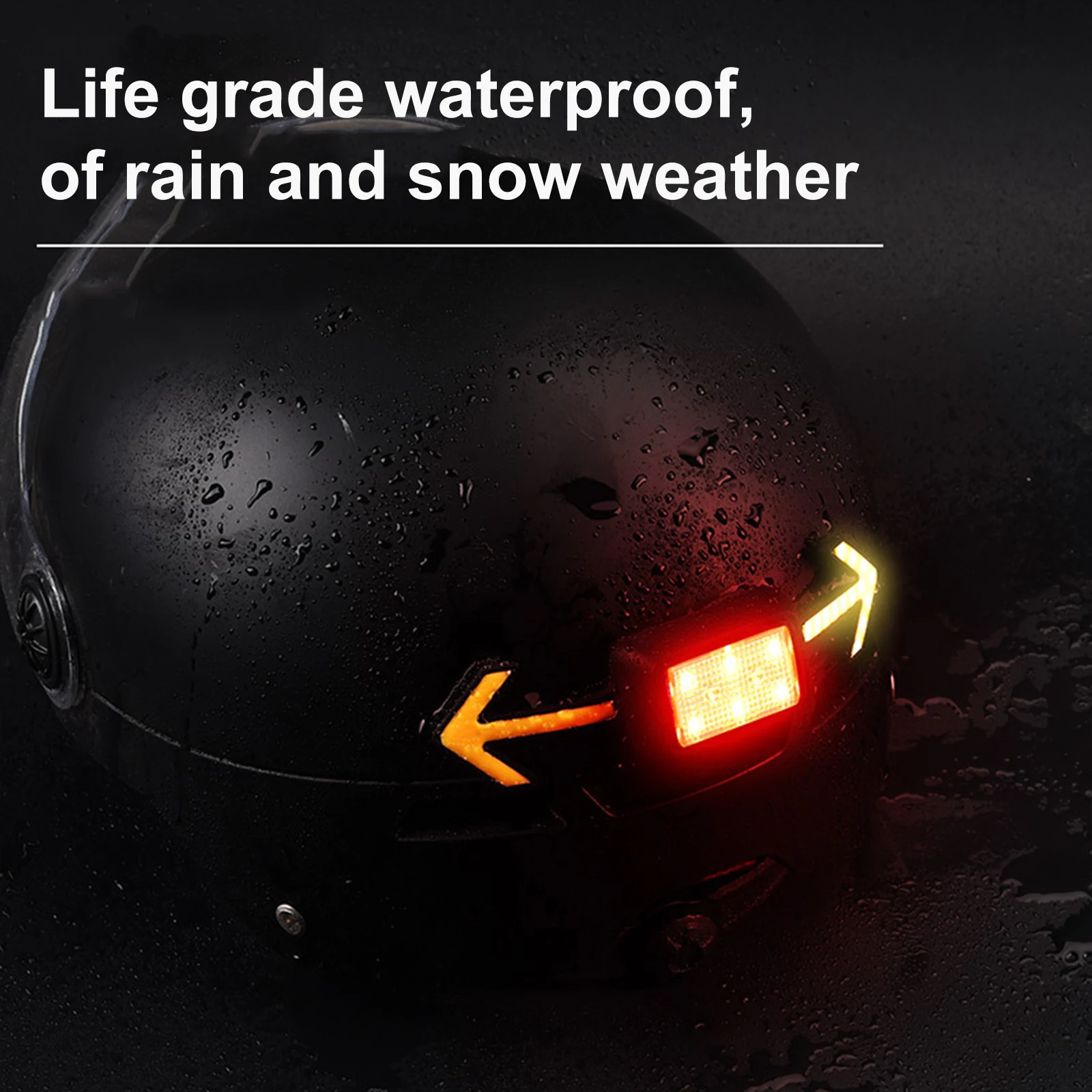 

2023 Светодиодный лампа для мотоциклетного шлема, перезаряжаемый индикатор направления ночной езды, 6 режимов, Аксессуары для велосипеда с дистанционным управлением