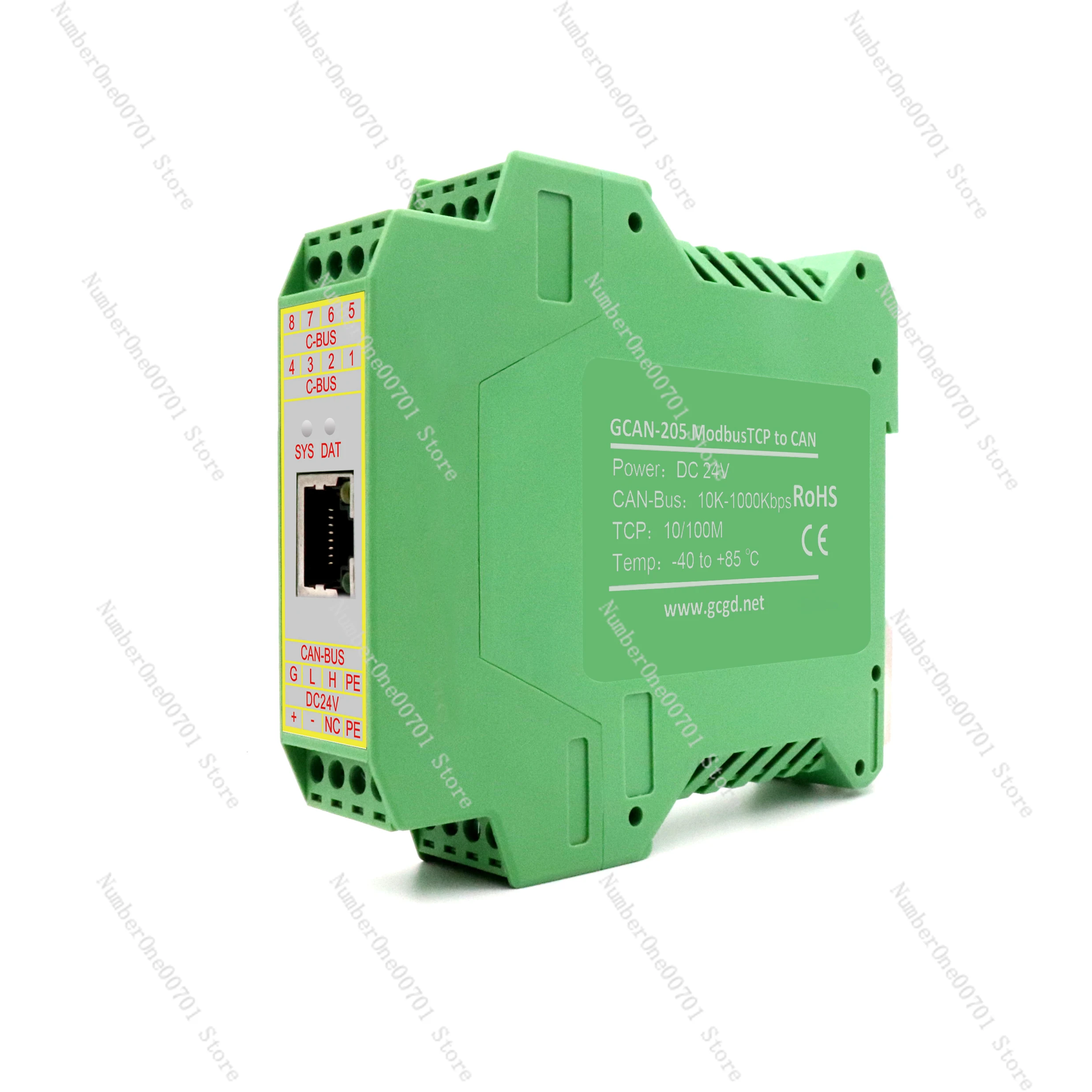 GCAN-205 Gateway Convert The Data Between Can-Bus And Modbus Tcp Integrated Isolation Protection Module