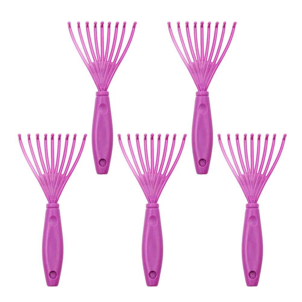 

5pcs Comb Cleaner Handle ABS Pet Brush Hair Drop Hair Comb Remover for Home Office