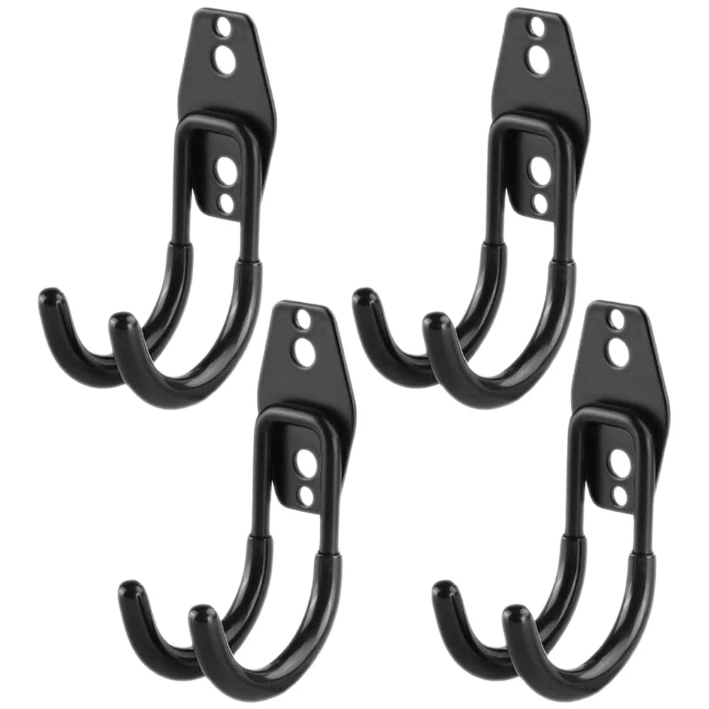 

4 Pcs Tools Organizer Hook Wall Clothes Rack Garage Kit Hanging Bike Hanger Metal Coat Hooks Mount