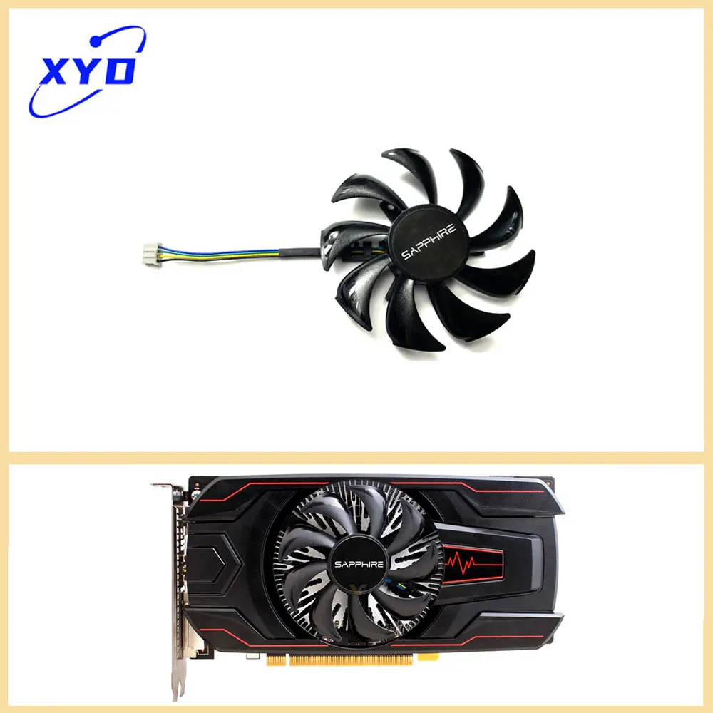 Новый 85 мм 4-контактный замена для Sapphire RX 460 550 2G D5 ITX новый оригинальный GA91S2M RX460 RX550