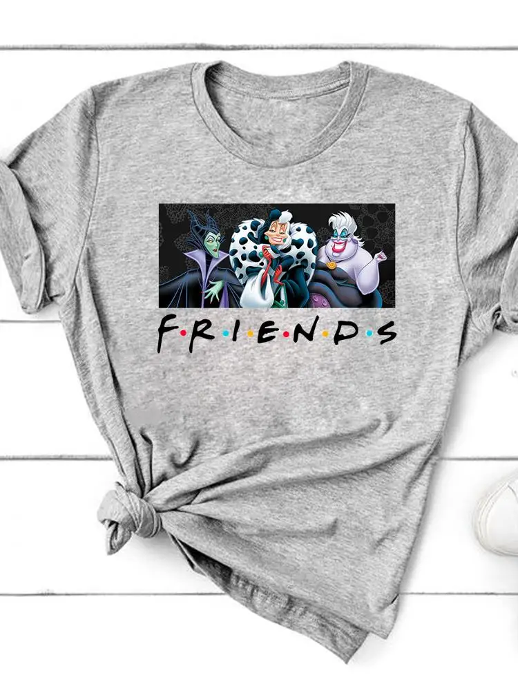 

Футболка женская с мультипликационным принтом и надписью