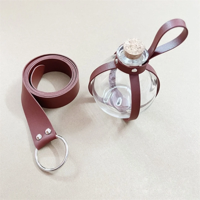 

Unisex Viking Belt Medieval Knight Belt with Magic Potion Bottle for Cosplay