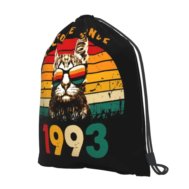 Потрясающий с 1993 года милый забавный рюкзак котом на шнурке популярная