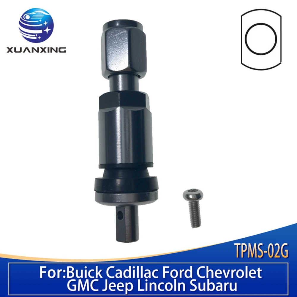 

TPMS-02G клапаны для шин для Buick, алюминиевый автомобильный стержень клапана, комплект датчиков шин, датчик давления в шинах, замена клапанов