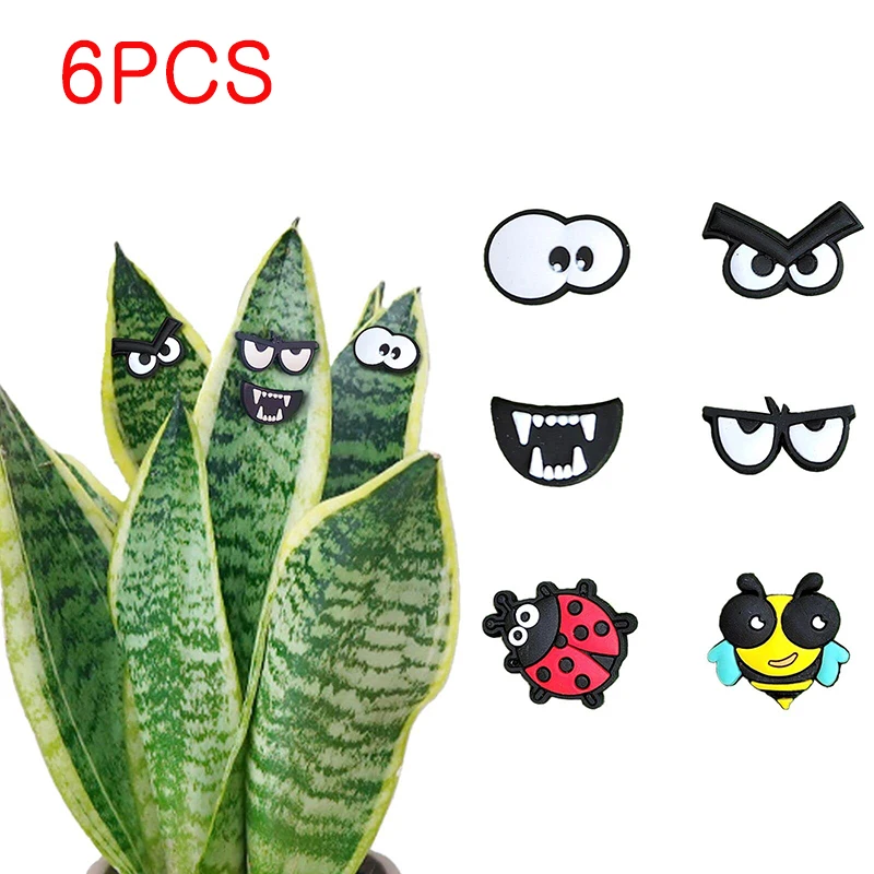 6 Stücke Pflanzen Dekor Für Topfpflanzen Niedlich Indoor Outdoor Pflanzen Zubehör Für Pflanzen Magnete Augen Für Pflanzen Magnete Für Kühlschrank