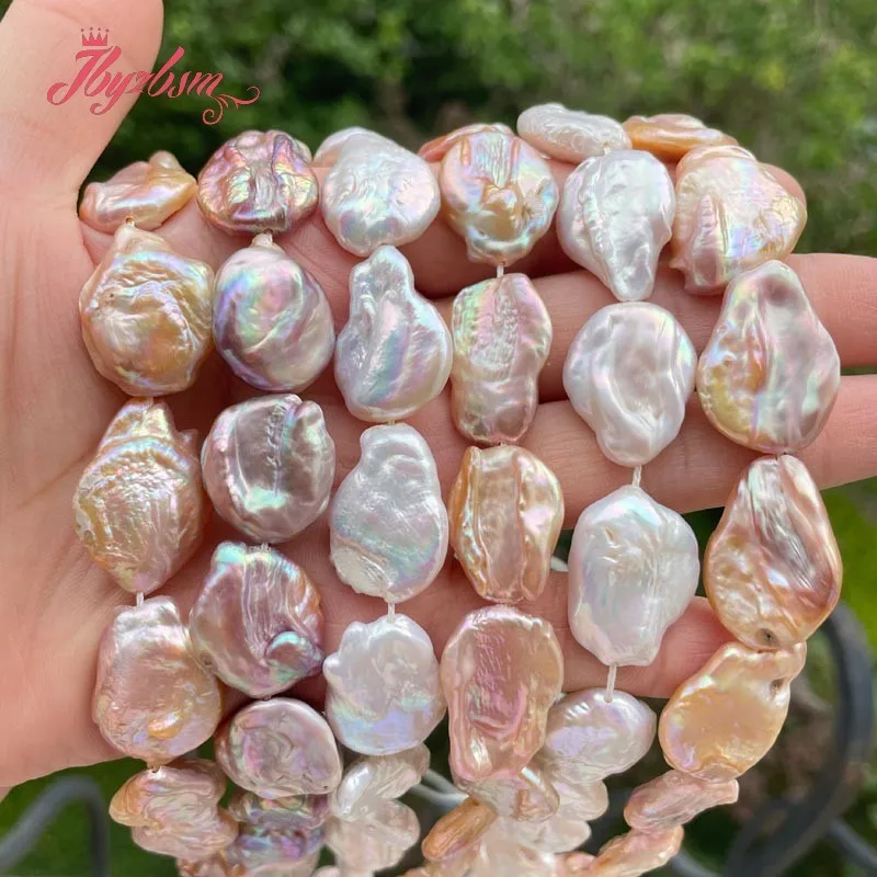 Бусины Из Натурального пресноводного жемчуга, 15-16 мм