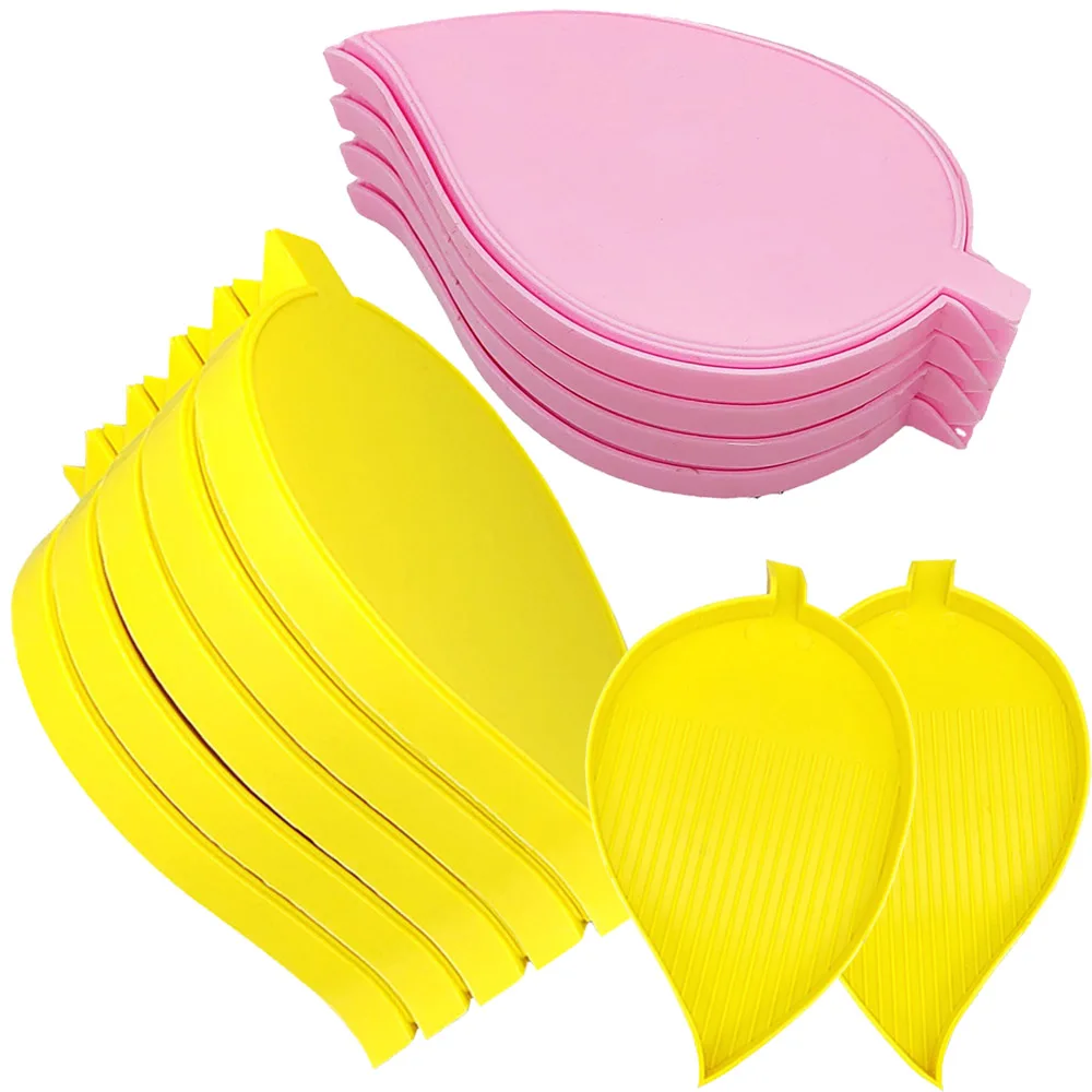 2 шт./компл. лоток для алмазной живописи в форме листьев с крышкой пластиковые