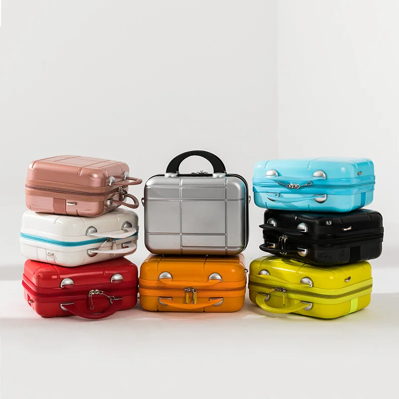 2021 New product cosmetic bag diagonal trolley case child luggage small suitcase 14 inch luggage