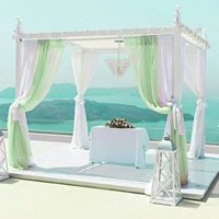 diy organza fabric wedding birthday arch decoration sewing home tablecloth curtain crystal tulle roll organza sheer gauze cloth