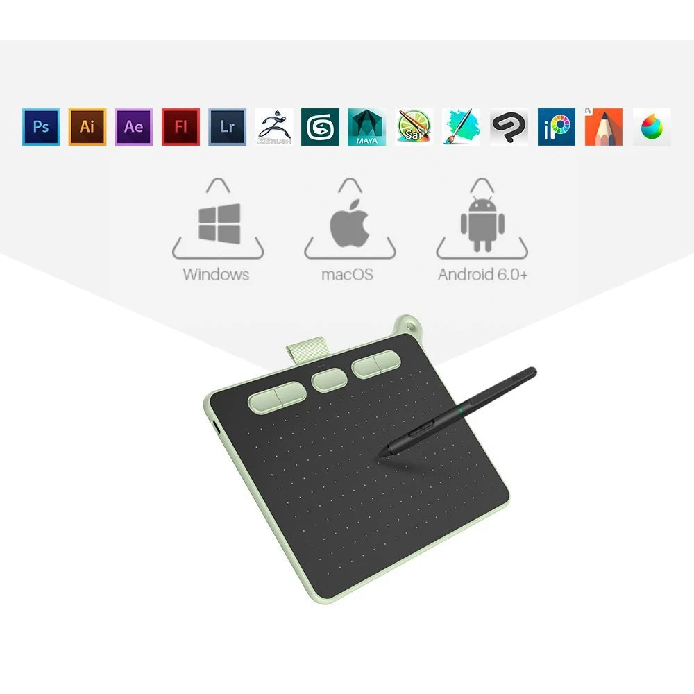 Графический планшет Parblo Ninos S Tender Green |