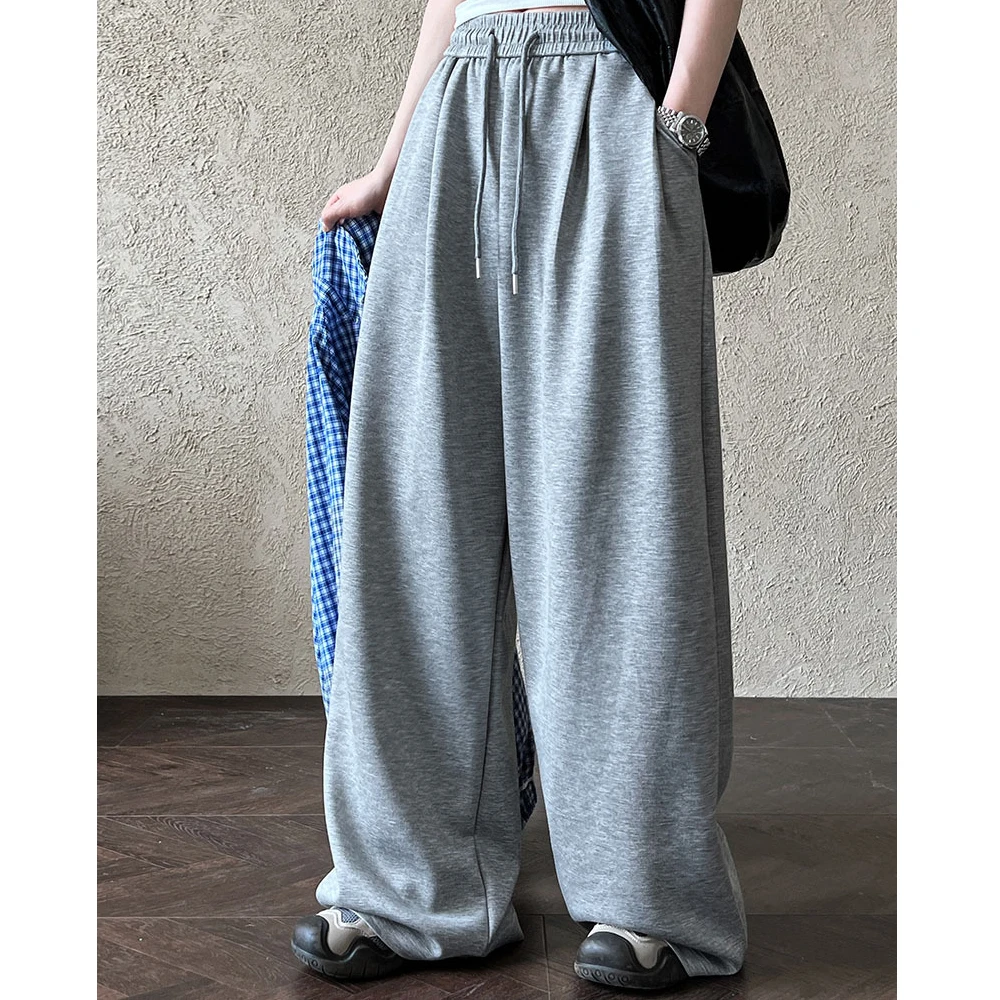 Женские прямые брюки из хлопка с высокой талией