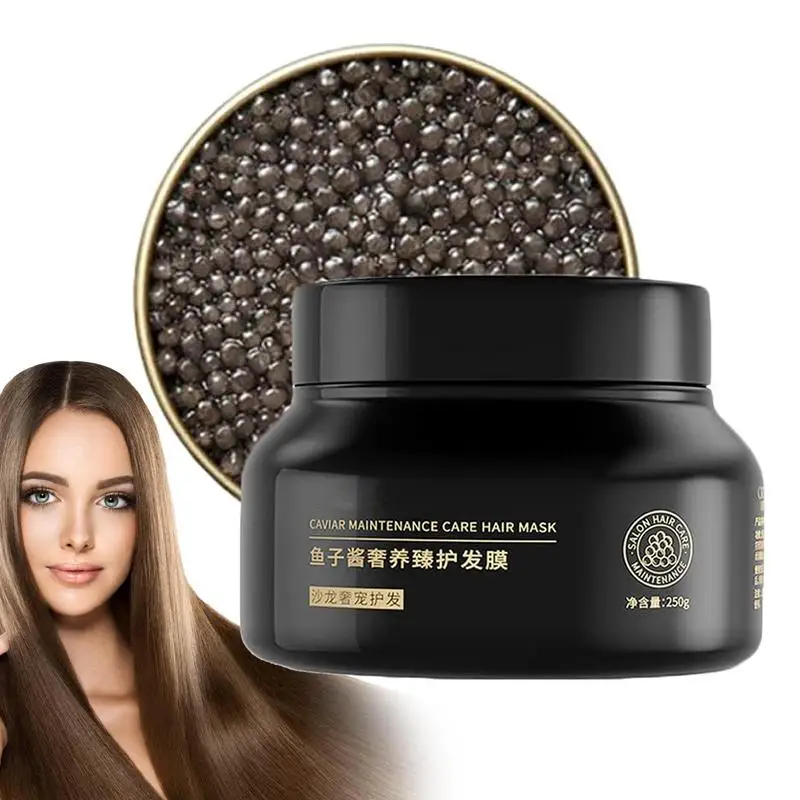 

Hair Cover For Dry Hair Anti Hair Loss Repairing Caviar Hair Cover Strengthening Hair Conditioner To Deeply Nourish Curls Help