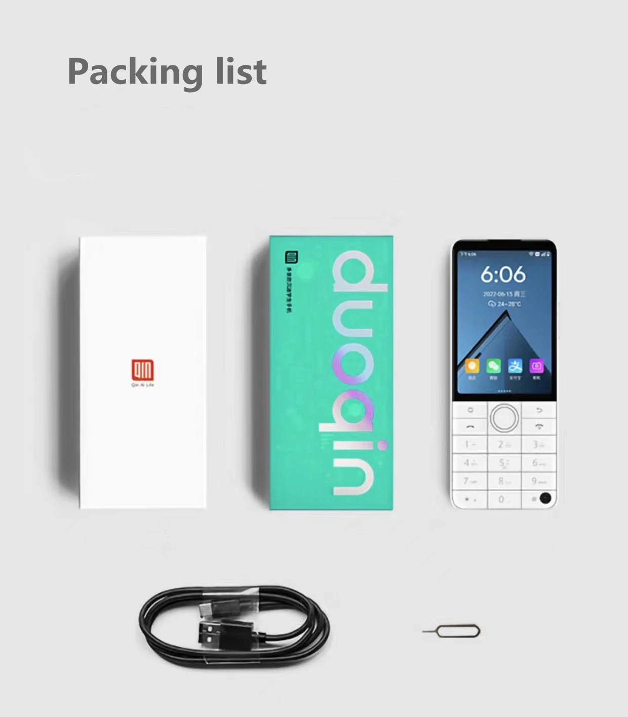 Русский Qin F22 Pro Google Play, Android 12, Smart 4G, сенсорный экран, 4 ГБ + 64 ГБ, MTKG85 (art.: 3920cf502aafa) - 3920cf502aafa