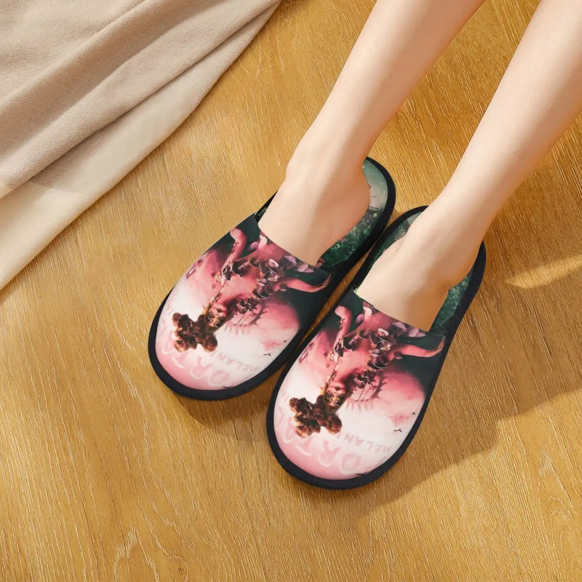 Домашние тапочки с логотипом Portals Tour для гостиной Melanie Martinez уютные шлепанцы из