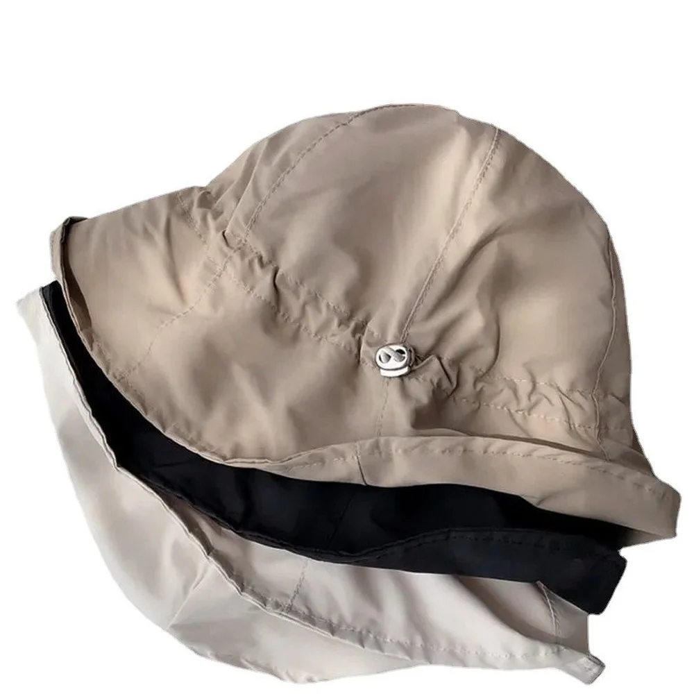 

Sun Protection Fisherman Hat Women's UV Sun Protection Caps Thin Breathable Panama Summer Sunshade Hat Dome Bucket Hat