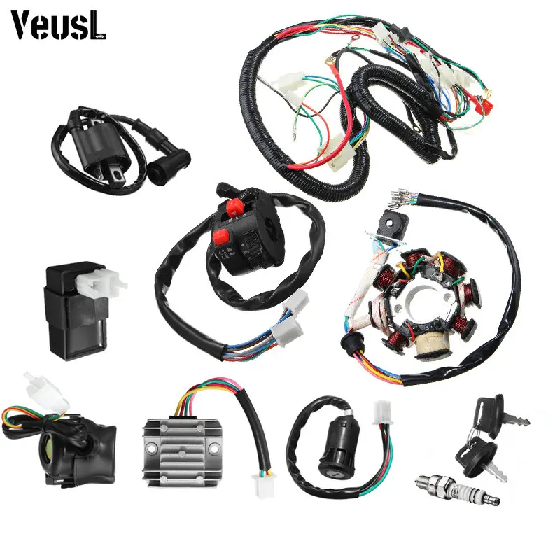 125cc 150cc 200cc 250cc Dirt Bike ATV Off-road vehicle Razor CDI Switch Harness Stator Assembly Wiring For Universal Motocross