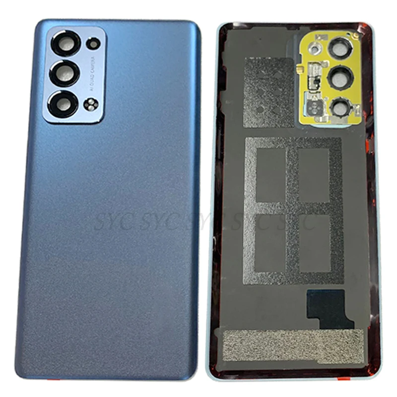 Задняя крышка батарейного отсека для OPPO Reno 6 Pro Чехол Snapdragon CPH2247 задняя с логотипом