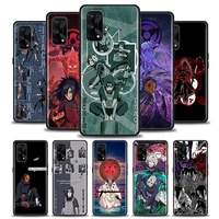 anime uchiha madara sasuke itachi phone case for oppo realme 5 5i 5s 6i 6 7 7i 8 8i 9 9i 5g pro xt black soft cover naruto cases