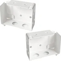 2pcs box mounting bracket for low profile blinds 2inch white color window blinds headrail holder bracket