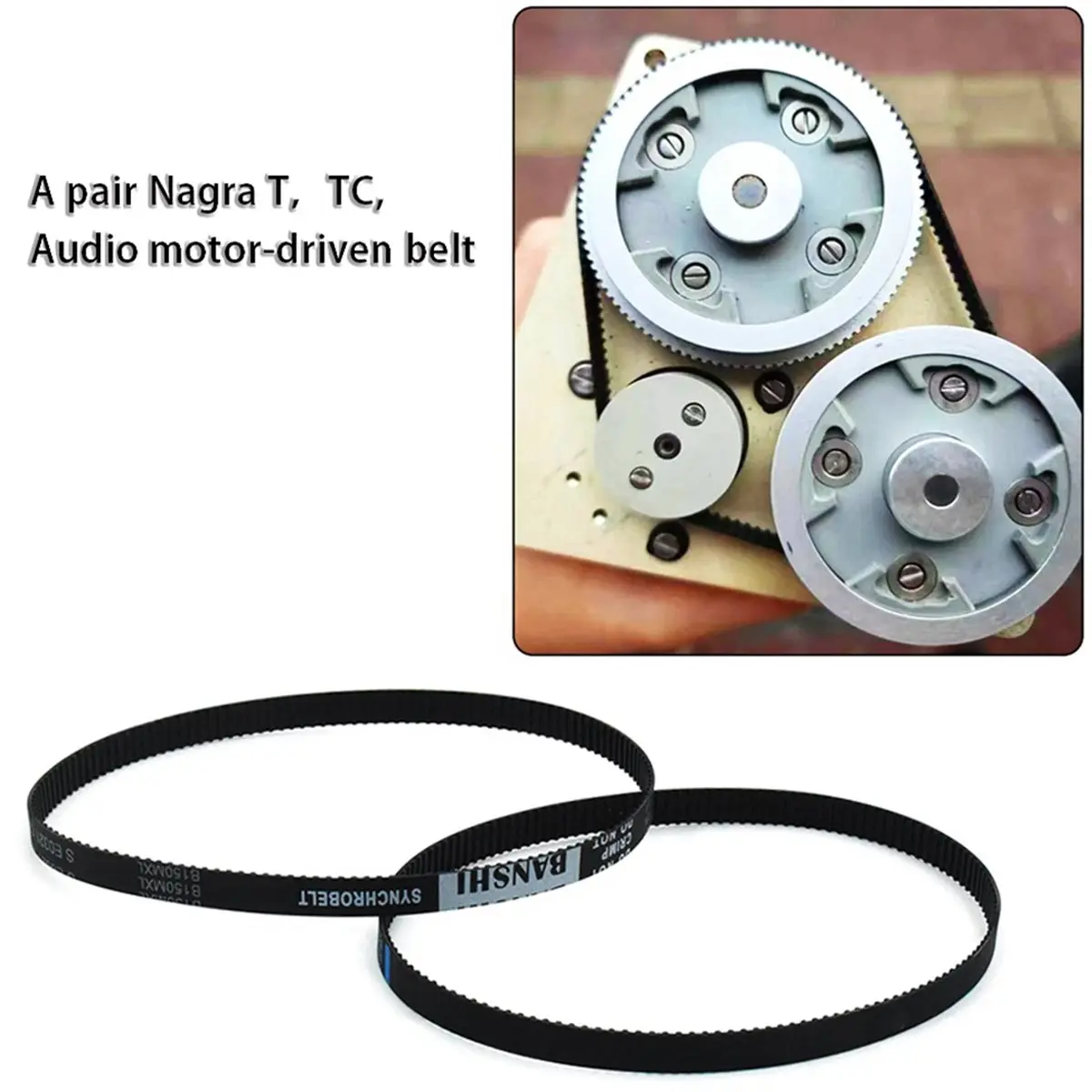 Фото L70A 1 пара моторизованных ремней для аудиооборудования Nagra T/TC, аксессуары №5