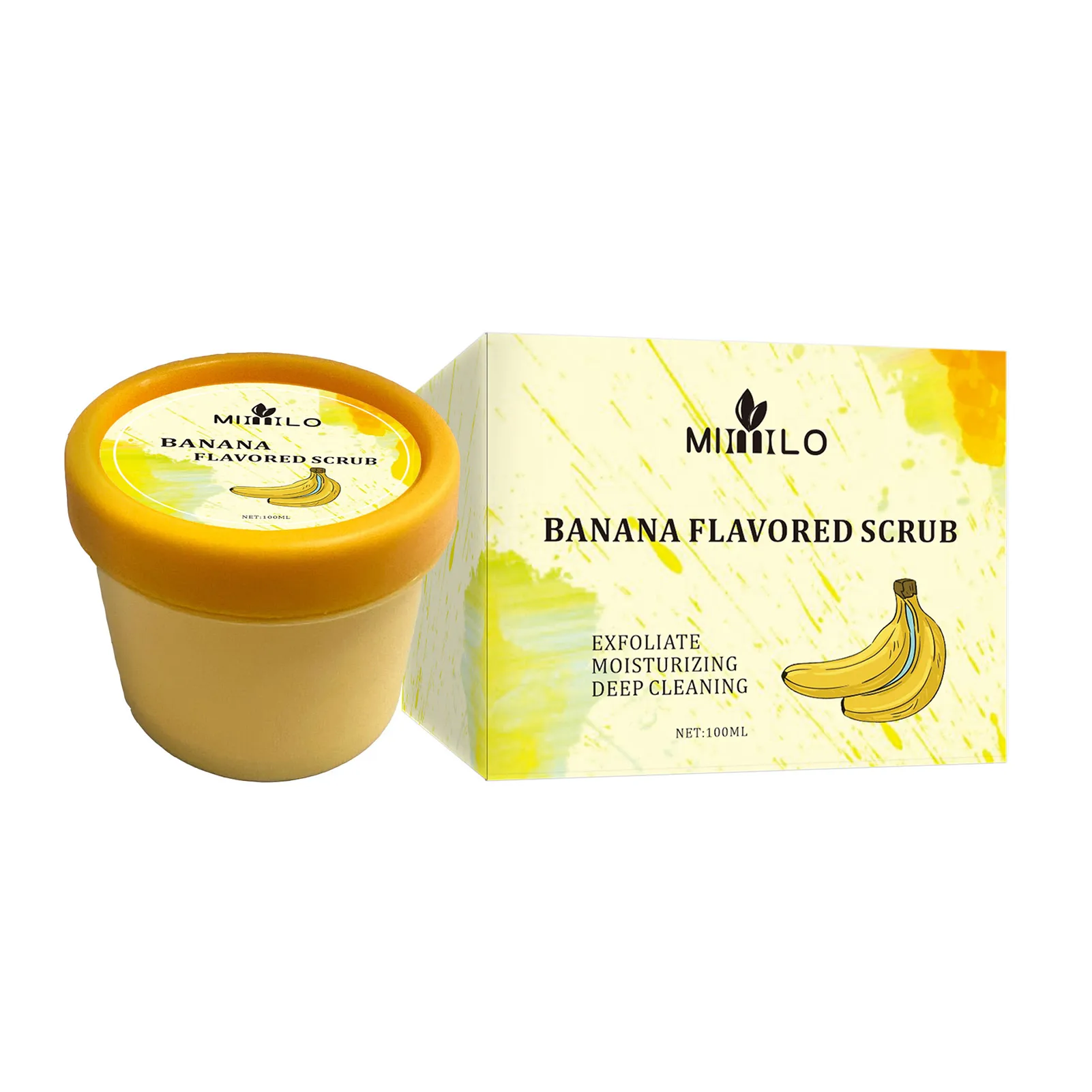 

Banana Flavored Scrub Body Smooth Scrub Exfoliator Scrub For Body Gentle Exfoliation Banana Extract Naturally Clean Skin Smooth