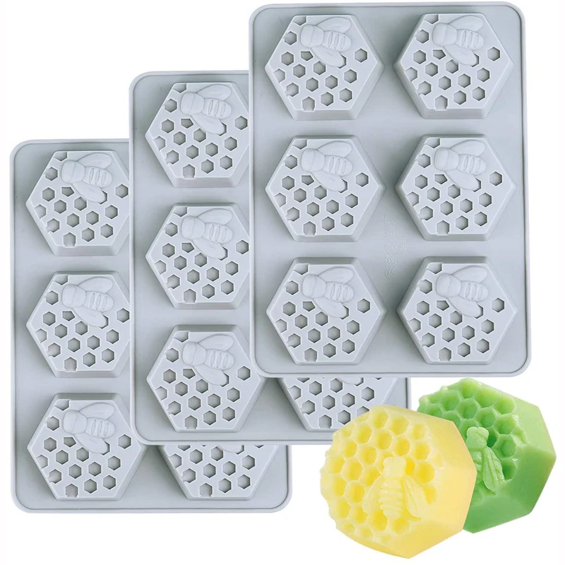

SILIKOLOVE 3D Bee Silicone Soap mold For DIY Handmade Soap Making Crafts personalized Flower Rose Forms Soap Mould Multi Shapes