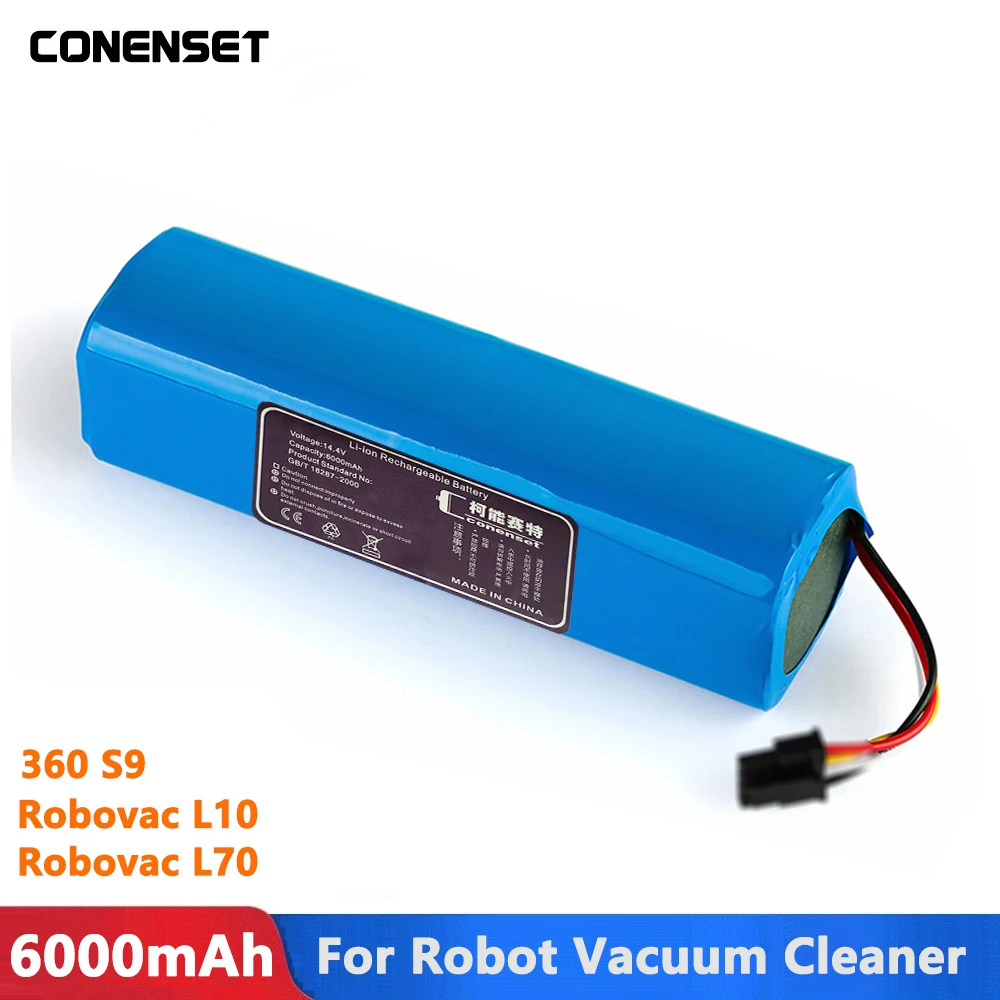 Литий-ионный Аккумулятор 6000 мАч 14 4 В для Anker Eufy Robovac L10 L70 аксессуары