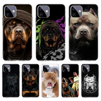 rottweiler dog case for iphone 11 12 pro max 13 7 8 plus xr xs x 12 mini 6 6s se 2020 se2 cover shell funda coque