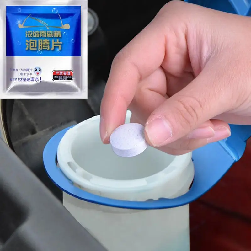 

10pcs Set Multiple Functions Car Cleaning Tablets Car Windshield Glass Solid Cleaner Cleaning Of Automobile Rear View Mirrors