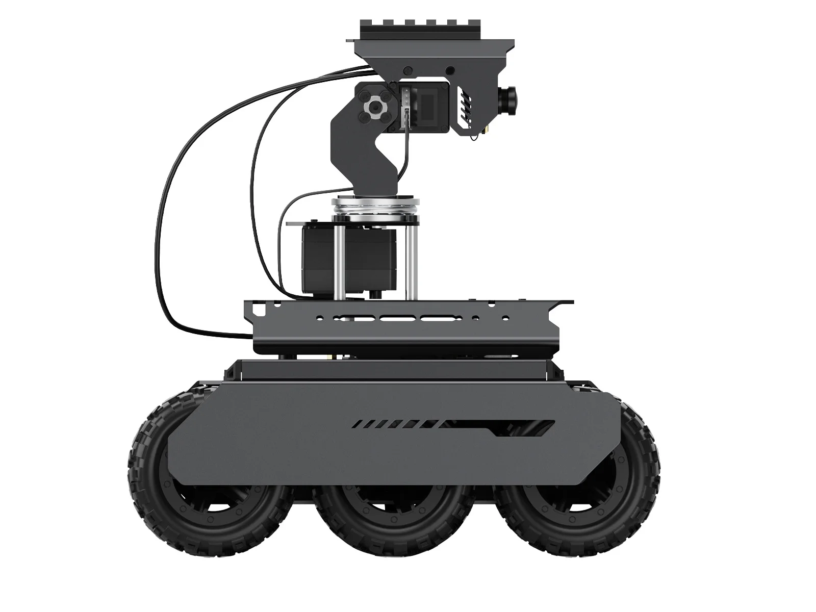 Комплект UGV Rover PT PI4B AI с модулем панорамирования и наклона 6-колесный робот 4WD