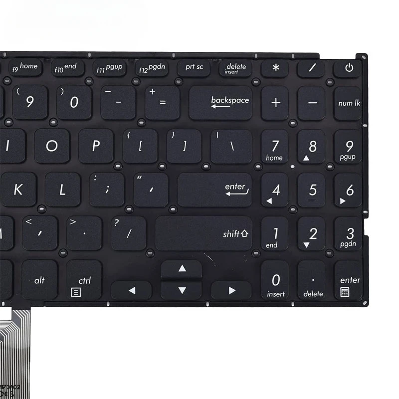 Клавиатура для ноутбука Asus Vivobook 15 F512 F512DA F512JA F512FA F512UA X512 X512FA без подсветки, черная, раскладка US (art.: 3920d8f3141ab) - 3920d8f3141ab