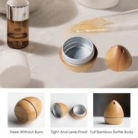 wooden pine cone shape cream mask jar makeup skin care container refillable bottle mini lotion jar empty cosmetic container
