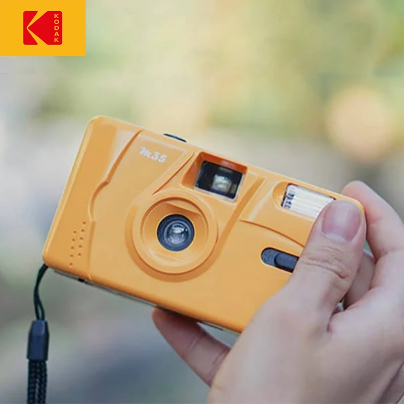 

Пленочная камера Kodak M35 с свободным фокусом, винтажная, не одноразовая, с рулонной вспышкой 35 мм, многоцветная, ручная, в стиле ретро