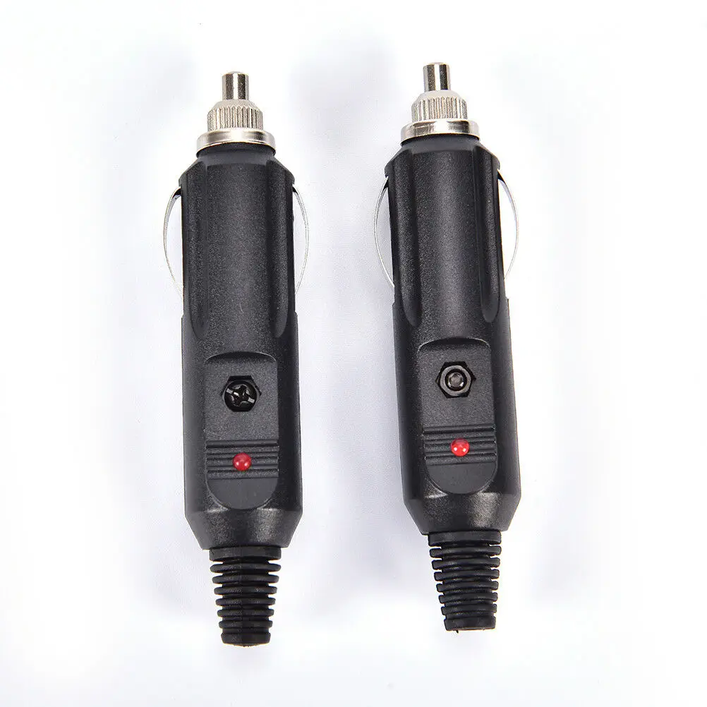 

New 2pcs 12V universal vehicle Cigarette lighter socket connector Plug 15A Play in cars, trucks, RVs or boats